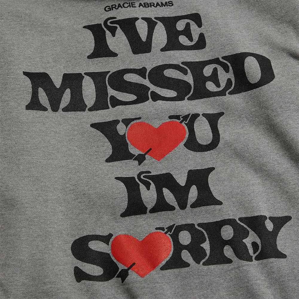 i've missed you, i'm sorry heather gray hoodie - Image 2